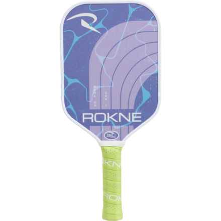 ROKNE Curve Classic Fiberglass Pickleball Paddle - USAPA Approved, 16x7.5” in Aster