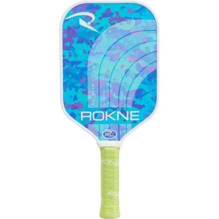 ROKNE Curve Classic Fiberglass Pickleball Paddle - USAPA Approved, 16x7.5” in Blast