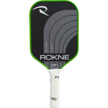 ROKNE Curve Classic Fiberglass Pickleball Paddle - USAPA Approved, 16x7.5” in Kiwi