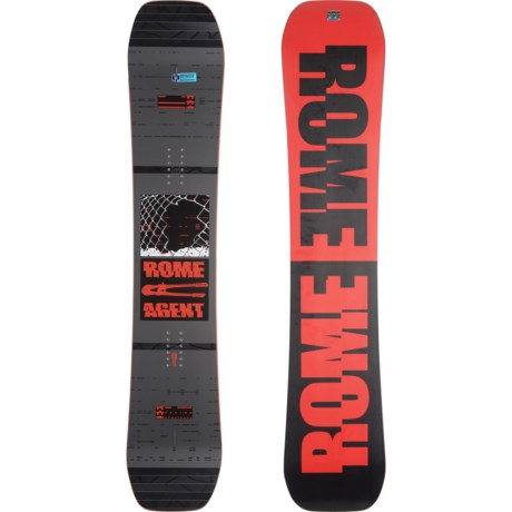 Rome Agent Snowboard (For Men and Women) in Black/Red