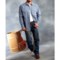 102KU_3 Roper Cotton Print Shirt - Snap Front, Long Sleeve (For Tall Men)