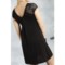 9433F_3 Roper Lace-Sleeve Jersey Dress - Short Sleeve (For Women)