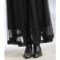 9433C_3 Roper Mesh Knit Maxi Skirt (For Women)