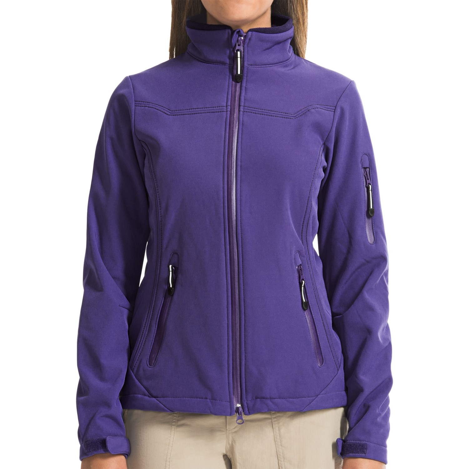 Roper Rangegear Hi Tech Pewter Fleece Soft Shell Jacket (For Women) 76