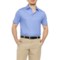 Rorie Whelan Pin Dot Polo Shirt - UPF 50, Short Sleeve in Bright White/Pat Blue Pin Dot