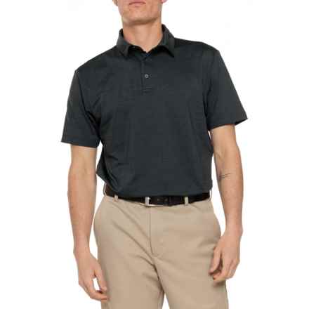 Rorie Whelan Polo Shirt - UPF 50, Short Sleeve in Black Heather