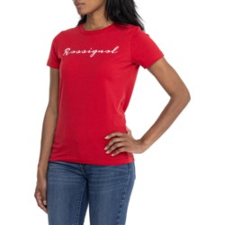 Rossignol Logo T-Shirt - Short Sleeve in Carmin