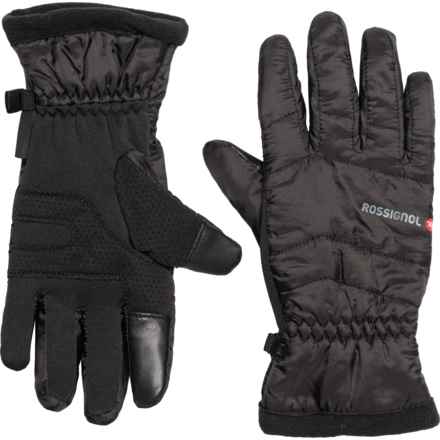 Rossignol Midweight Fleece Trim Gloves - Insulated, Faux-Fur Lined (For Women) in Black