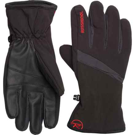 Rossignol Pieced Back Digital Palm Gloves - Insulated (For Men) in Black/Red