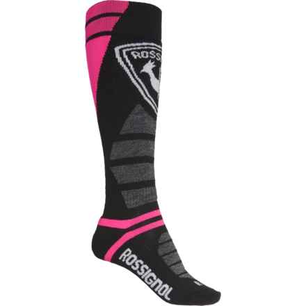 Rossignol Premium Wool Thermal Protection Socks - Wool, Over the Calf (For Women) in Orchid Pink