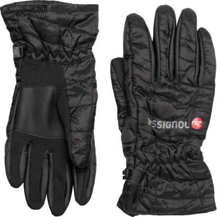 Rossignol Quilted Midweight Gloves  - Insulated, Touchscreen Compatible (For Men) in Black