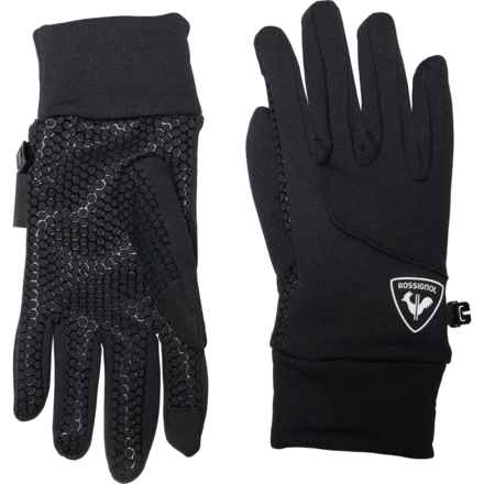 Rossignol Rooster Logo Lightweight Soft Shell Gloves - Touchscreen Compatible in Black