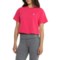 Rossignol Rossi Cropped T-Shirt - Short Sleeve in Candy Pink