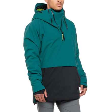 Rossignol SKPR Ski Anorak Jacket - Waterproof, Insulated, Zip Neck in Deep Teal