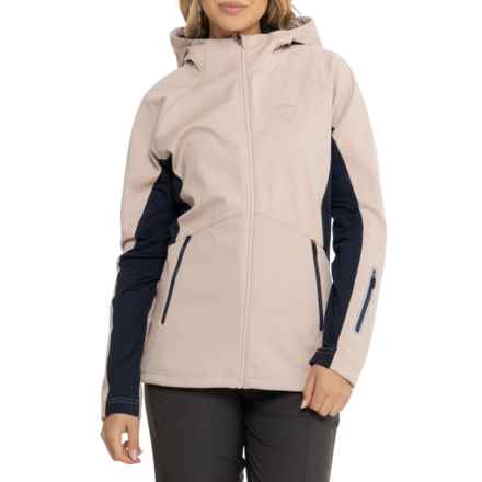 Rossignol Soft Shell Hooded Jacket in Powder Pink