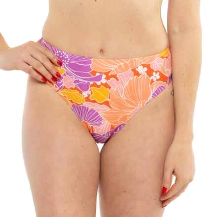 Roxy Bell Bottom Blooms Cheeky Hipster Bikini Bottoms in Multi