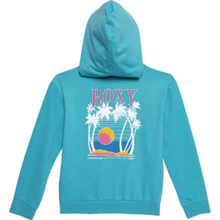 Roxy Big and Little Girls Evening Hike Hoodie - Full Zip in Maui Blue