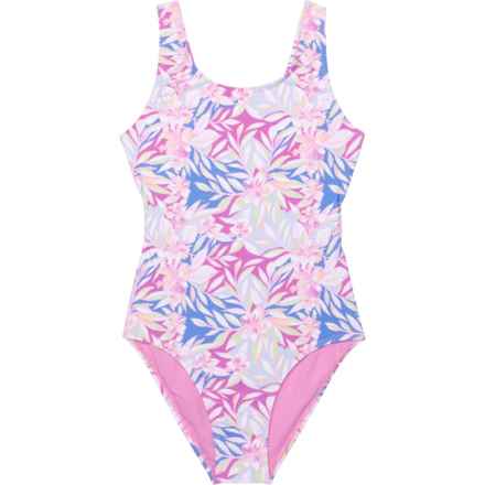 Roxy Big Girls Coastal One-Piece Swimsuit - UPF 50+ in Bodacious
