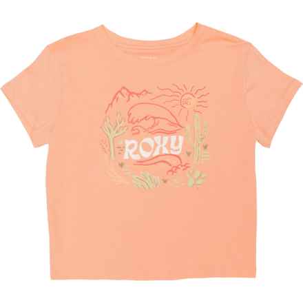 Roxy Big Girls Desert Journey T-Shirt - Short Sleeve in Peach Nectar