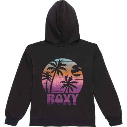 Roxy Big Girls Drop Shoulder Full-Zip Hoodie in Phantom