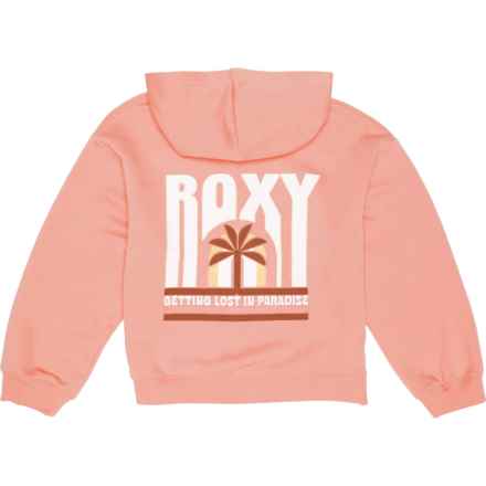 Roxy Big Girls Full-Zip Sweatshirt in Cozy Peach