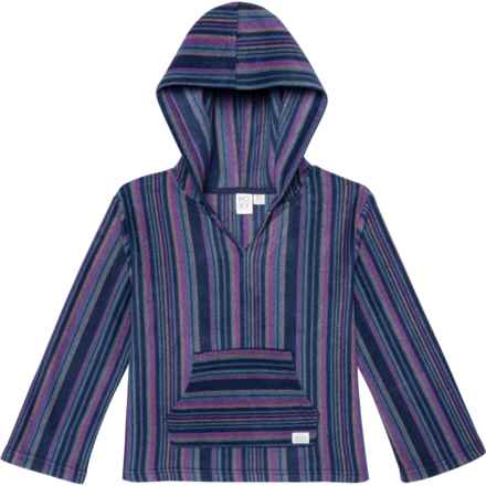 Roxy Big Girls Great Expectations Baja Fleece Hoodie in Naval Academy