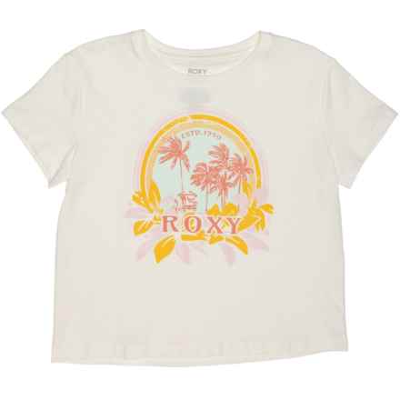 Roxy Big Girls Haleiwa Moment T-Shirt - Short Sleeve in Egret