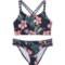 Roxy Big Girls Print Play Bikini Set - UPF 50+ in Ombre Blue Alma Swim