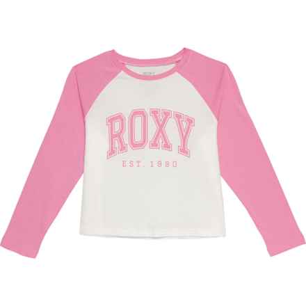 Roxy Big Girls Raglan T-Shirt - Long Sleeve in Snow White