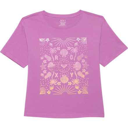 Roxy Big Girls Sea Bandana Oversized T-Shirt - Short Sleeve in Bodacious