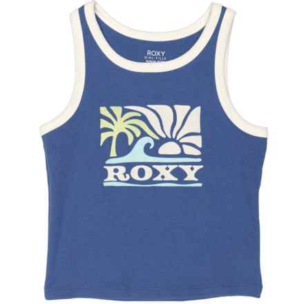 Roxy Big Girls Wavy Day Tank Top in Coastal Fjord