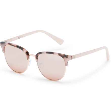 Roxy Catty Retro Sunglasses in Blush Demi/Pink Mirror