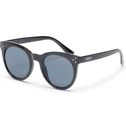 Roxy Catty Round Sunglasses in Black