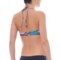 318WY_2 Roxy Dry Wind Halter Tri Bikini Top - Removable Cups (For Women)