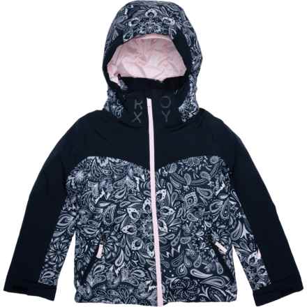 Roxy Girls Free Jet Block Ski Jacket - Waterproof, Insulated in Black