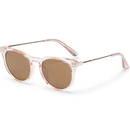 Roxy Keyhole Round Sunglasses in Blush