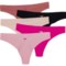 Roxy Laser-Cut Panties - 5-Pack, Thong in Pink Brocade/Peach Whip/Dragonfly/Desert Princess/