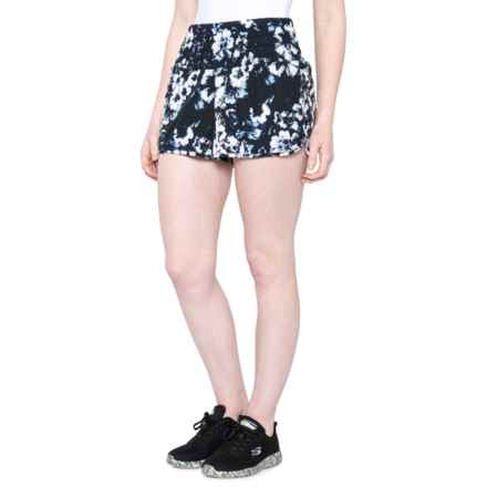 Roxy Maile Shorts - Built-In Briefs in True Black Print