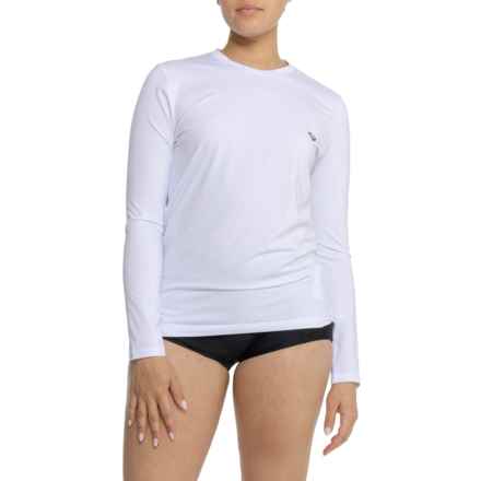 Roxy New Enjoy Waves Rash Guard - UPF 50+, Long Sleeve in Bright White