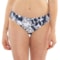 Roxy Oceanside Hipster Swim Bottoms in Blue/White