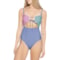 Roxy Peek-a-Boo One-Piece Swimsuit in Tile Tranquility