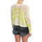 9959R_4 Roxy Rocky Point Stripe Crop Sweater (For Women)