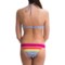 9346T_2 Roxy Sail Away Placement Bandeau Bikini Top (For Women)
