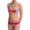 9346T_3 Roxy Sail Away Placement Bandeau Bikini Top (For Women)