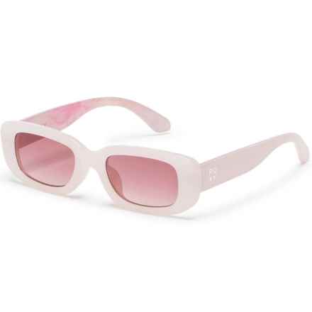 Roxy Slim Oval Sunglasses in Parchment/Floral