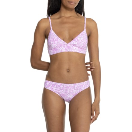 Roxy Sundaze Ditsy Bikini Set in Lavender