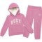 Roxy Toddler Girls Fleece Hoodie and Pants Set in Lavender