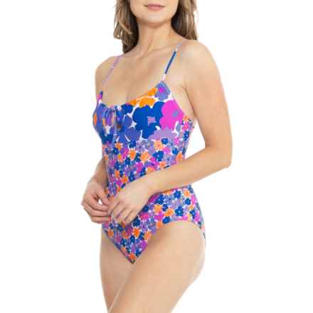 Roxy Tunnel Front One-Piece Swimsuit in Bell Bottom Bloom