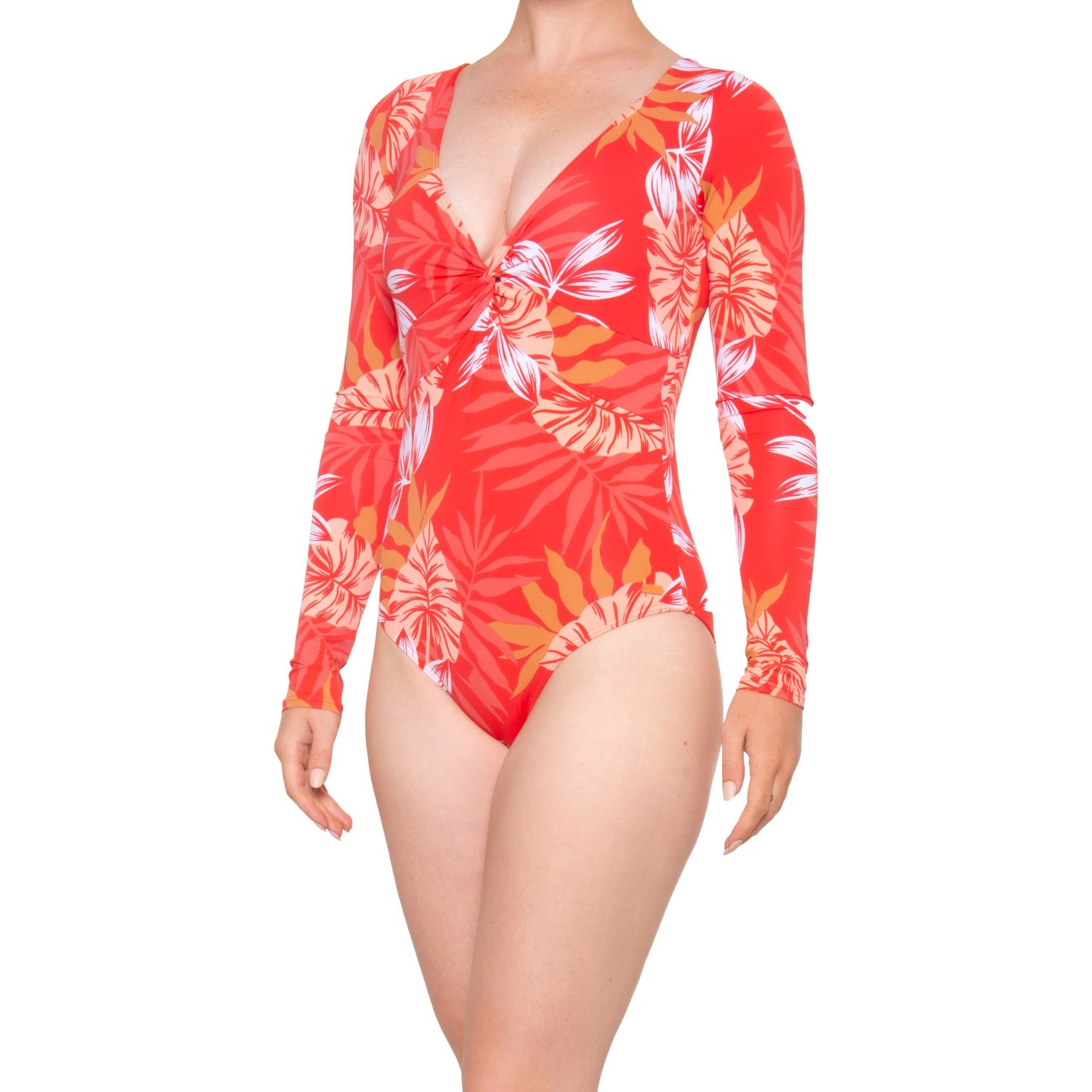 Roxy Twisted Front One-Piece Swimsuit - UPF 50, Long Sleeve (For Women)