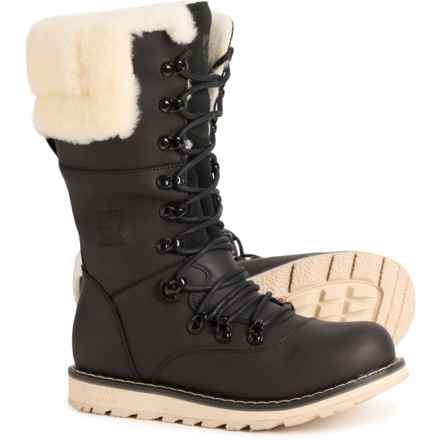Royal Canadian Castlegar Thinsulate® Tall Winter Boots - Waterproof, Insulated, Leather (For Women) in Black Lager